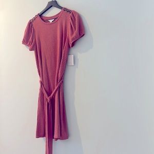 Lauren Conrad textured lightweight tie dress